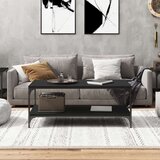  Stolić za kavu crni 80 x 50 x 40 cm od konstruiranog drva | shoptok.hr