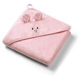 BabyOno ručnik bambus 100x100 cm, with ears, roza | shoptok.hr