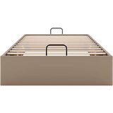 vidaXL Okvir kreveta bez madraca cappuccina 100x200 cm od umjetne kože | shoptok.hr