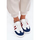 Zazoo N1068 Leather Low Sneakers Women White-Navy | shoptok.hr
