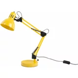 Leitmotiv Svetlo rumena namizna svetilka s kovinskim senčilom (višina 52 cm) Funky Hobby –