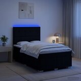  LED okvir za krevet s madracem Crna 120 x 200 cm Tkanina | shoptok.hr