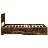  Konstrukcija postelje z vzglavjem Dimljeni oreh 120 x 200 cm, (5000103057) | Shoptok.si