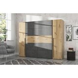  Omara za oblačila, siva, hrast artisan | Shoptok.si