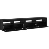 TV ormar 2 pcs Crni hrast 210 x 35 x 40 cm Konstruirano drvo | Eponuda.ba