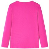  Dječja majica s dugim rukavima tamnoružičasta 104 | shoptok.hr