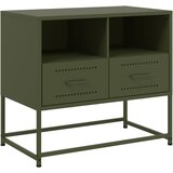 Maison Chic TV omarica - TV enota - Televizijska omarica olivno zelena 68x39x60,5 cm jeklo, (21698795) Cene