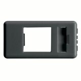 GEWISS GW21270 Adapter za kućište konektor za prenos podataka - AMP / Keistone priključak- 1 MODUL - sistem crna | Eponuda.com