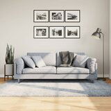 vidaXL Košata preproga moderna modra 140x200 cm | Shoptok.si