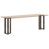  Noge za konzolni stol T-oblika 2 kom Crne 38x25x(72-73) cm Čelik | shoptok.hr
