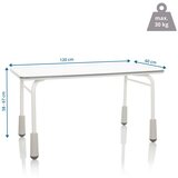 MID.YOU Mladinska Pisalna Miza Kid Gro T, Svetlo Siva | Shoptok.si