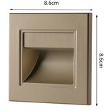  Brilagi - LED svetlo za stepenice STEP LIGHT LED/1,5W/230V IP44 zlatna | Eponuda.com