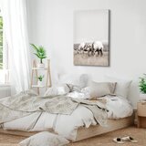  Slika - White Horses (1 Part) Vertical 40x60 Na talijanskom platnu | shoptok.hr