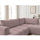 Bobochic Paris Ružičasta sklopiva/s prostorom za odlaganje kutna garnitura (s desnim kutom/u obliku slova L) Fuji – | shoptok.hr