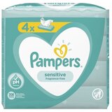 Pampers vlažne maramice Sensitive / 4 x 52 komada Cijene