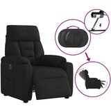 vidaXL Električni naslanjač črna mikrovlakna | Shoptok.si