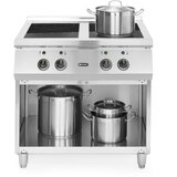 Indukcijski Štedilnik s 4 Gorilniki, 400V/17000W, 800x720x854mm | Shoptok.si