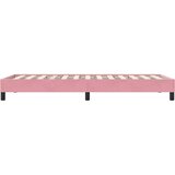  Okvir kreveta bez madraca Ružičasti 80x210 cm Baršun | shoptok.hr