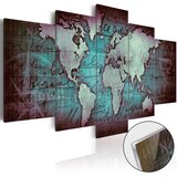  Slika na akrilnom staklu - Acrylic prints – Bronze map II 200x100 | shoptok.hr