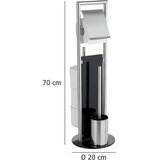 Wenko 24981800 - set za WC RAVINA 20x70 cm nerđajući čelik/srebrna | Eponuda.com