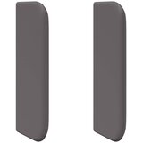  Uši uzglavlja 2 pcs Siva 40 x 16 x 5 cm Plywood i lažno kožno | shoptok.hr