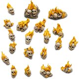 Green Stuff World Flaming Resin Skulls Set | Plamene smolaste lobanje set (30 kom, 1:48 razmera) | Eponuda.com