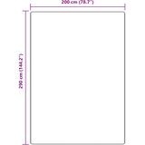  Protuklizni Shaggy Tepih Smeđa 200 x 290 cm PP | shoptok.hr