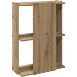  Regal za knjige s 3 razina boja hrasta 60x30x80 cm drveni | shoptok.hr