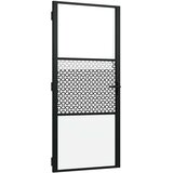  Unutarnja vrata Crna 93 x 201.5 cm Kaljeno staklo aluminij | shoptok.hr