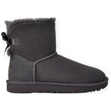 Ugg Gležnjarji W Mini Bailey Bow II - Obsidian Siva Cene