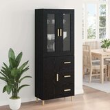  Highboard Crni hrast 34,5 x 34 x 180 cm Konstruirano drvo | shoptok.hr