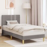  Okvir za krevet Sivo-smeđa 90 x 190 cm tkanina - Sivo-smeđa 90 x 190 cm | shoptok.hr