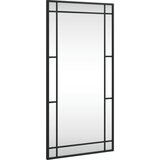 Maison Chic Stensko Ogledalo - Zrcalo - Kozmetično ogledalo črno 40x80 cm pravokotnik železo, (21697916) | Shoptok.si