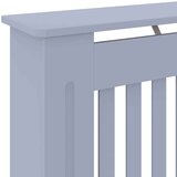 vidaXL Pokrov radiatorja 2 pcs Siva 78x19x81.5cm Konstruiran les | Shoptok.si