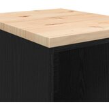  Garažni ormar za odlaganje crni 40x51x85 cm masivne borovine | shoptok.hr