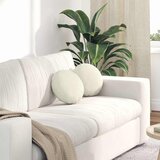  Jastučići za sjedenje 2 pcs Krema Ø30 x 13 cm Baršun | Eponuda.ba
