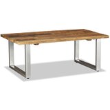  Stolić za kavu od masivnog obnovljenog drva 100 x 60 x 38 cm Cijene