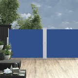  Uvlačiva bočna tenda za terasu 140 x 1200 cm plava | shoptok.hr
