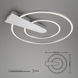 BRILONER 3543-018 - led plafonsko svetlo nico LED/25W/230V, prigušiva, hrom | Eponuda.com