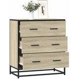  Komoda boja hrasta 68x35x76 cm konstruirano drvo i metal | shoptok.hr