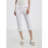 Camaieu White women's three-quarter pants - Ladies