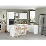 Marinelli Cucine Montažna kutna kuhinja Astrea (Š x D: 250 x 160 cm, Bijela, S električnim uređajima, Sudoper na desnoj strani) | shoptok.hr