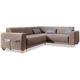 Miuform Smeđa sklopiva/s prostorom za odlaganje kutna garnitura (s desnim kutom/u obliku slova L) Classy Sophie – | shoptok.hr