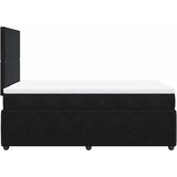  Krevet box spring s madracem crni 120 x 190 cm baršunasti | shoptok.hr