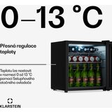Klarstein Beersafe hladilnik za pijačo z zrcalnimi steklenimi vrati | 44 x 48 cm | Notranja LED osvetlitev | Shoptok.si