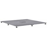  Baza za suncobran Tamno siva drvena estetika 100 x 100 x 4 cm | shoptok.hr
