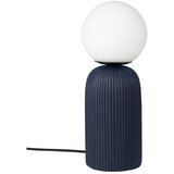 Zuiver Modra keramična namizna svetilka s steklenim senčilom (višina 38 cm) Dash – Cene