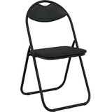  Zložljiva stolica 8 pcs Črna 48 x 43,5 x 81 cm Umjetno usnje, (5000296660) | Shoptok.si