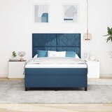  Krevet s opruga kutije s uzglavljem Plava 160 x 200 cm tkanina | shoptok.hr
