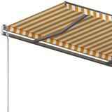  Prostostoječa ročno zložljiva tenda 350x250 cm rumena/bela, (20742946) | Shoptok.si